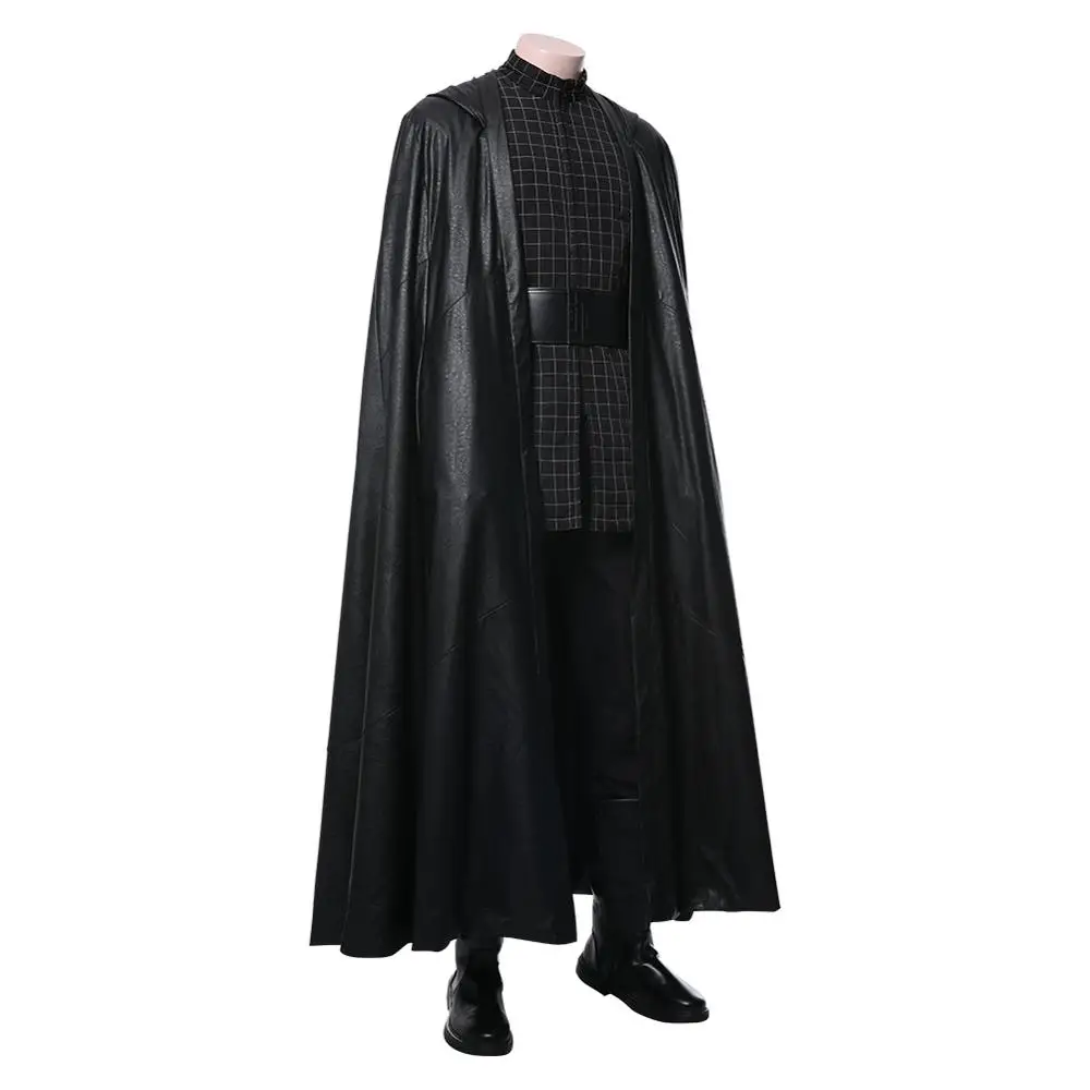 Звездный Косплей Skywalker Kylo Ren Костюм Бен соло костюм плащ джедая халат Взрослый