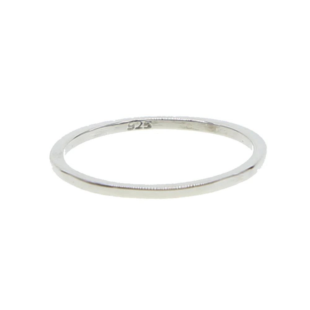 Женское серебряное классическое простое тонкое кольцо оптовая продажа