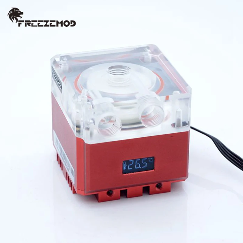 Refrigerador de Água do Computador Freezemod Calcule Refrigerar Bomba Mudo Pwm Fluxo Inteligente 800l - h va Lcd Temperatura Sentido Rgb Luz. Pu-fs4m-p - Imagem 5