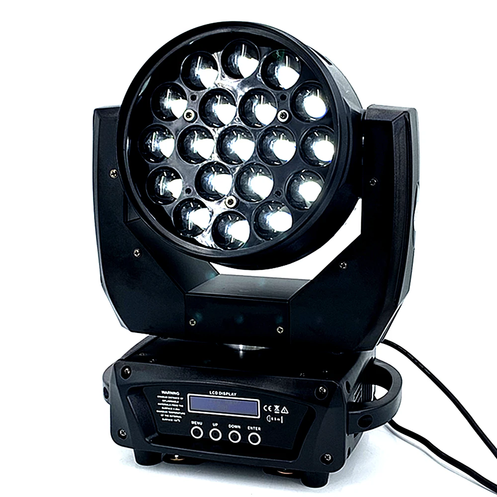 2 шт./лот чехол для полёта супер зум Moving Head Wash LED Zoom Light 19x15w RGBW 4in1 идеально подходит