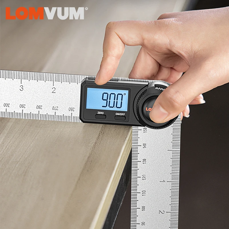 Digital Angle Protractor Angle Measuring Tool Angle Protractor LOMVUM Digital Protractor Angle Ruler 400mm Electronic Goniometer Inclinometer 360 Degree Angle Measuring Metric British System