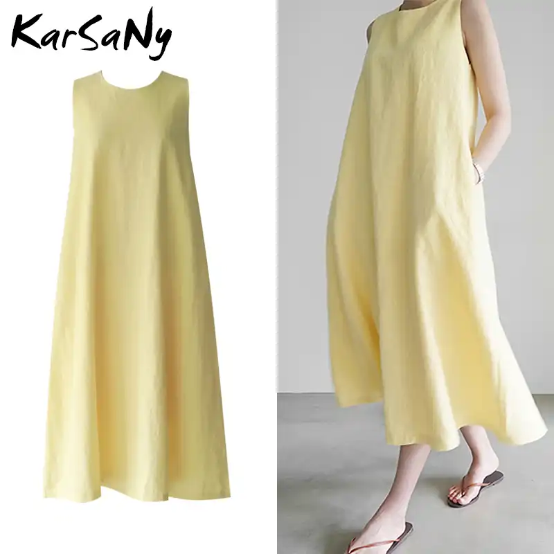 white cotton summer dress womens