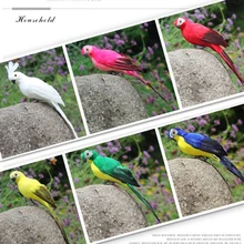 Foam Simulated Bird Yard Decor Handmade Home Beautiful Animal Garden Tree Animal Statues Lifelike Lawn Figurine Ornament