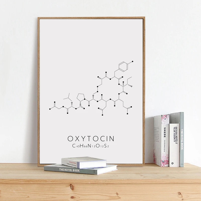 主图_Molecule_Serotonin_Wall_Art_Canvas_Poster_Print_Oxytocin_Dopamine_Painting_Molecular_Structure_Pi (2)