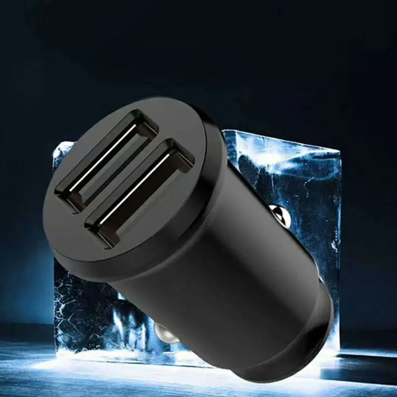 Двойной USB мини автомобильное зарядное устройство 3.1A путешествия Быстрая Зарядка адаптер для телефонов планшетов