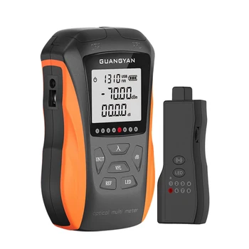 6-in-1 OPM 광학 파워 미터, 시각적 결함 로케이터, VFL 5km, 15km, 케이블 테스터 트래커, 거리 측정기, 40m 리튬 배터리
