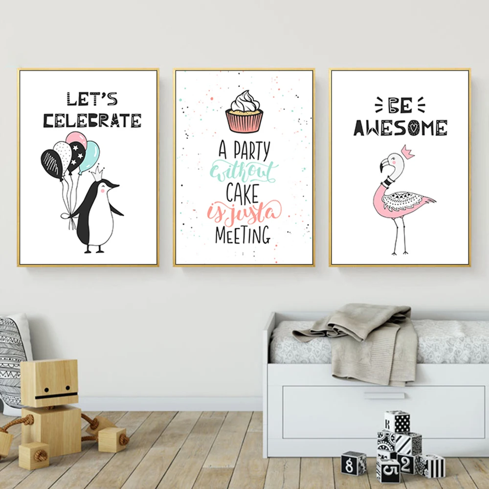 

Quote A Party Without Cake Print Wall Oil Painting Picture Wall Pictures For Living Room Decoration Home Decor