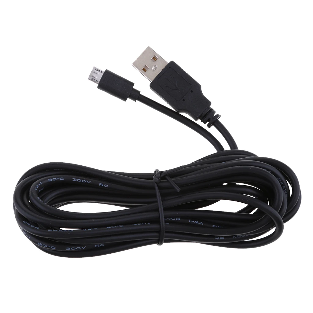 Universal 5V 2A Micro USB Chargers Cable 90 Degrees Right Head DVR GPS Charging Cables Easy Use