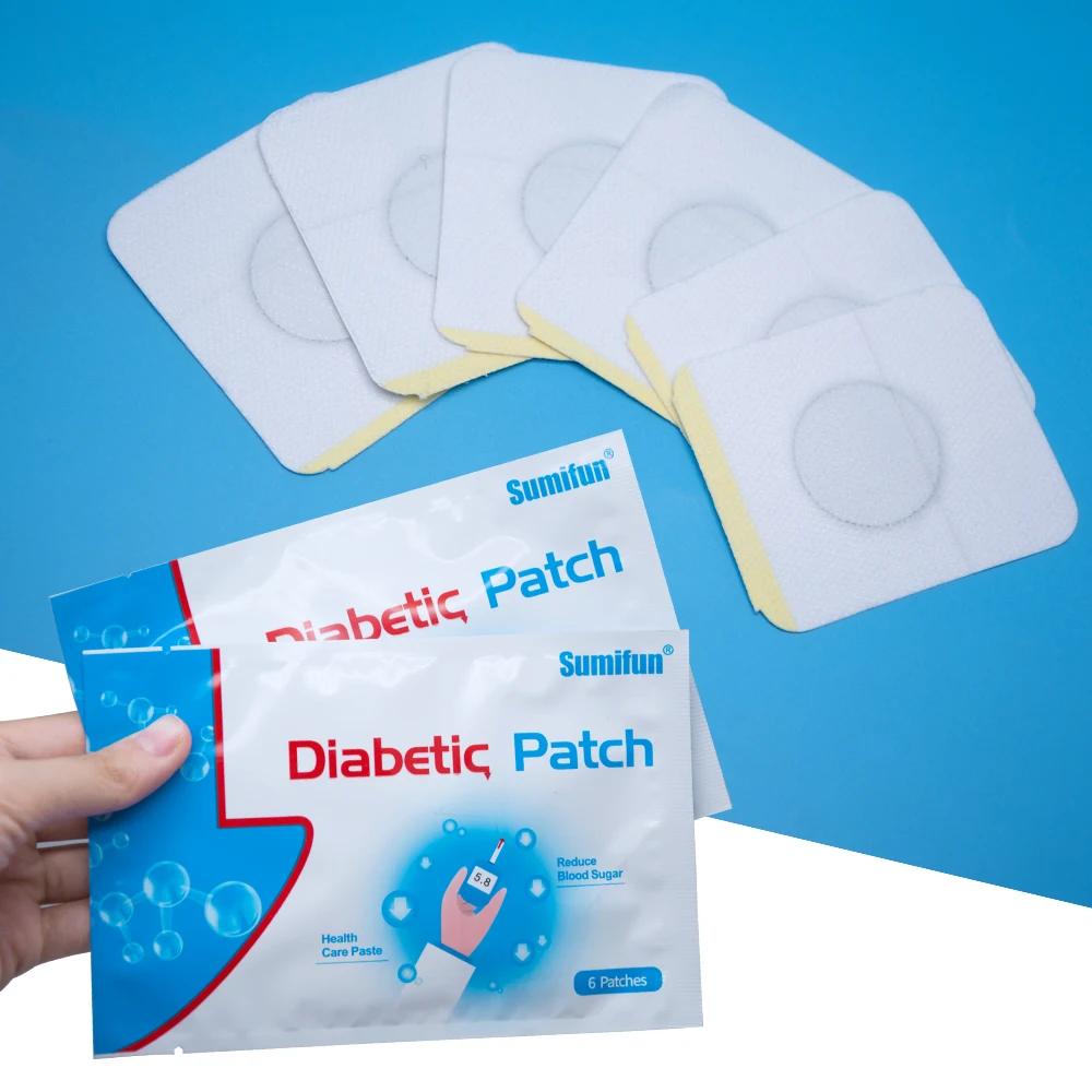 Sumifun 72pcs//12Bags Diabète Patch Réduire Haute Sucre Sang Diabète Patch Me…