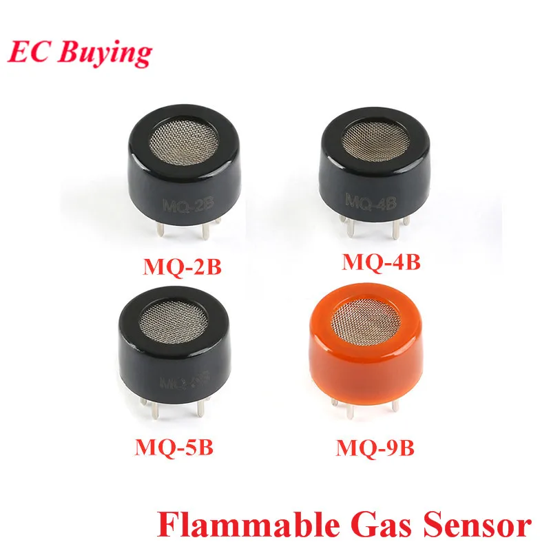 

MQ-2B MQ-4B MQ-5B MQ-9B Combustible Gas Sensor Module Flammable Detection Carbon Monoxide Smoke Methane Liquefied Gas Sensor