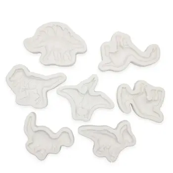 

7Pcs Large Size Dinosaur Pendant Collection Resin Silicone Molds Kit UV Resin Casting Jewelry Making Tools Baking Tools