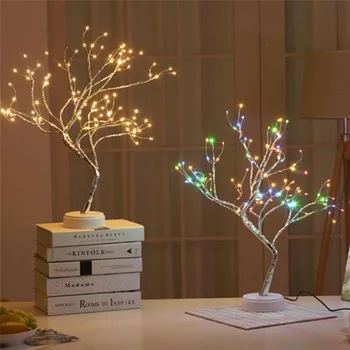 

ZANCAKA 108 LED Christmas Birch Tree Light Twig Tree Easter Home Decoration Light DC5V Touch Switch Led Light For Home Decor