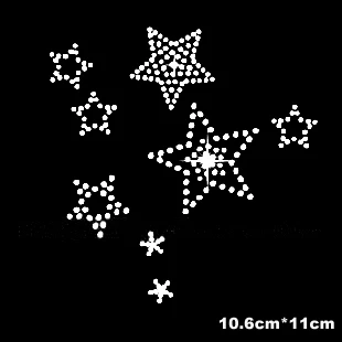 

16 piece/lot Flash star DIY hotfix rhinestones, heat transfer design iron on motifs,rhinestone for garment,T-shirt