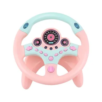 

Co-pilot Steering Wheel Simulation Driving Simulation Steering Wheel Children's Educational Toy With Base