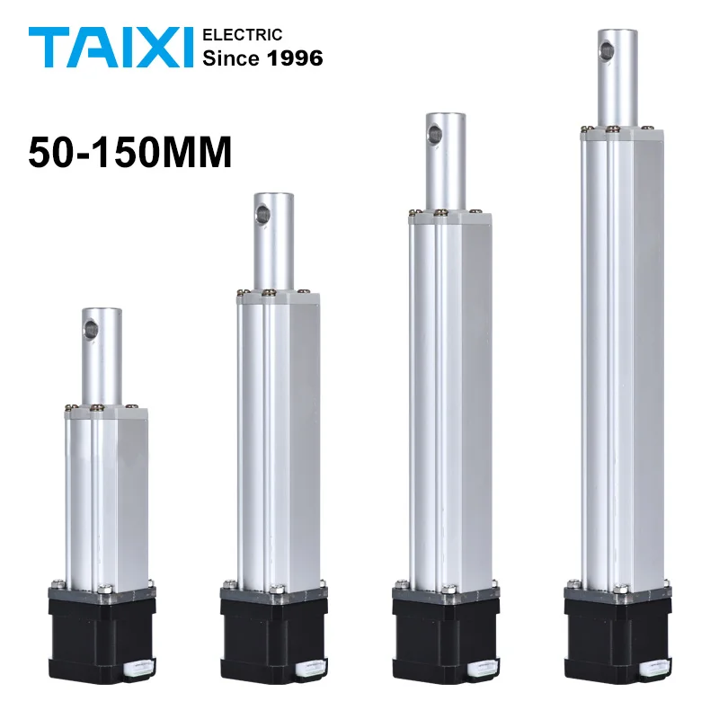 

50mm 100mm 150mm Stroke Use 220V to 24V Power Stepper Motor Type Electric Actuator For High Precision Machine Use