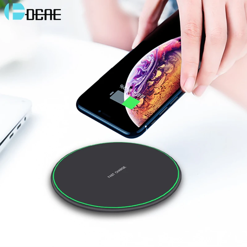 DCAE 10 Вт Qi быстрое зарядное устройство для iPhone XS XR X 8 Airpods QC 3 0 Быстрая зарядка