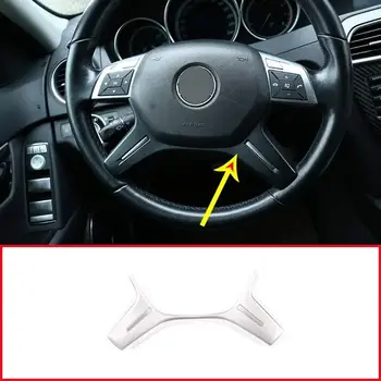 

Car Steering Wheel Button Trim Frame Cover For Mercedes-Benz C-Class W204 2011-2013 E-Class W212 2014 ML GL X166 W166 2013-2016