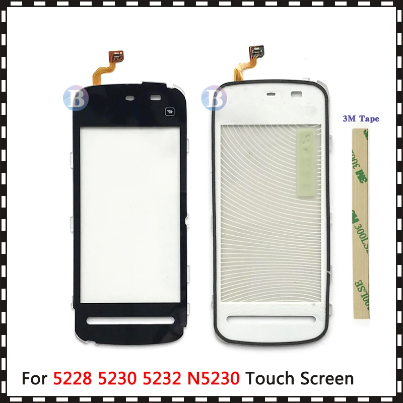 Сенсорный экран с дигитайзером для Nokia 5228 5230 5232 N5230 3 2 дюйма внешнее стекло панель