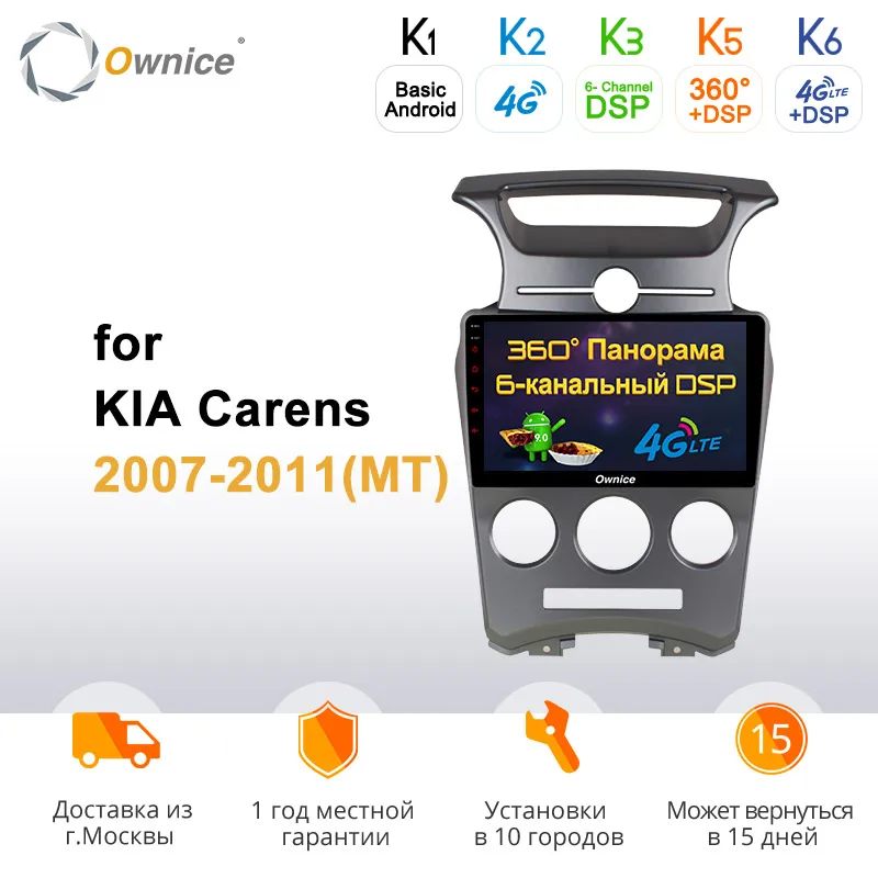 Ownice k3 k5 k6 Android 9,0 360 панорама DSP SPDIF Автомобильный gps Raido навигация dvd-плеер для Kia Carens 2007-2011 Восьмиядерный 4G