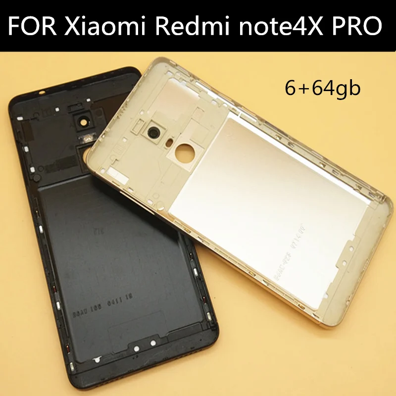 Для XIAOMI redmi note 4X PRO 6+ 64gb Задняя крышка батареи Корпус задней двери+ боковой ключ для redmi note 4X PRO Корпус