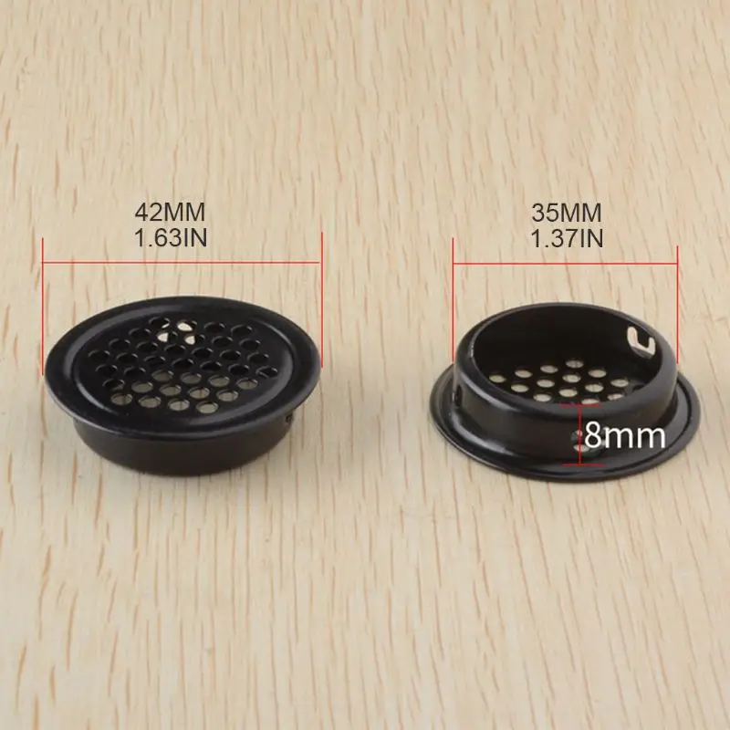 Wardrobe Cabinet Mesh Hole Stainless Steel Louver Air Vent Ventilation Cover Accessories 10Pcs/Set air vent grille ventilation grille air vent cover