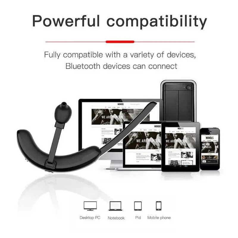 HG-1 Беспроводной Bluetooth гарнитура IP67 Водонепроницаемый наушники спортивные наушники Бизнес водитель автомобиля заушника двум устройствам Bluetooth музыка