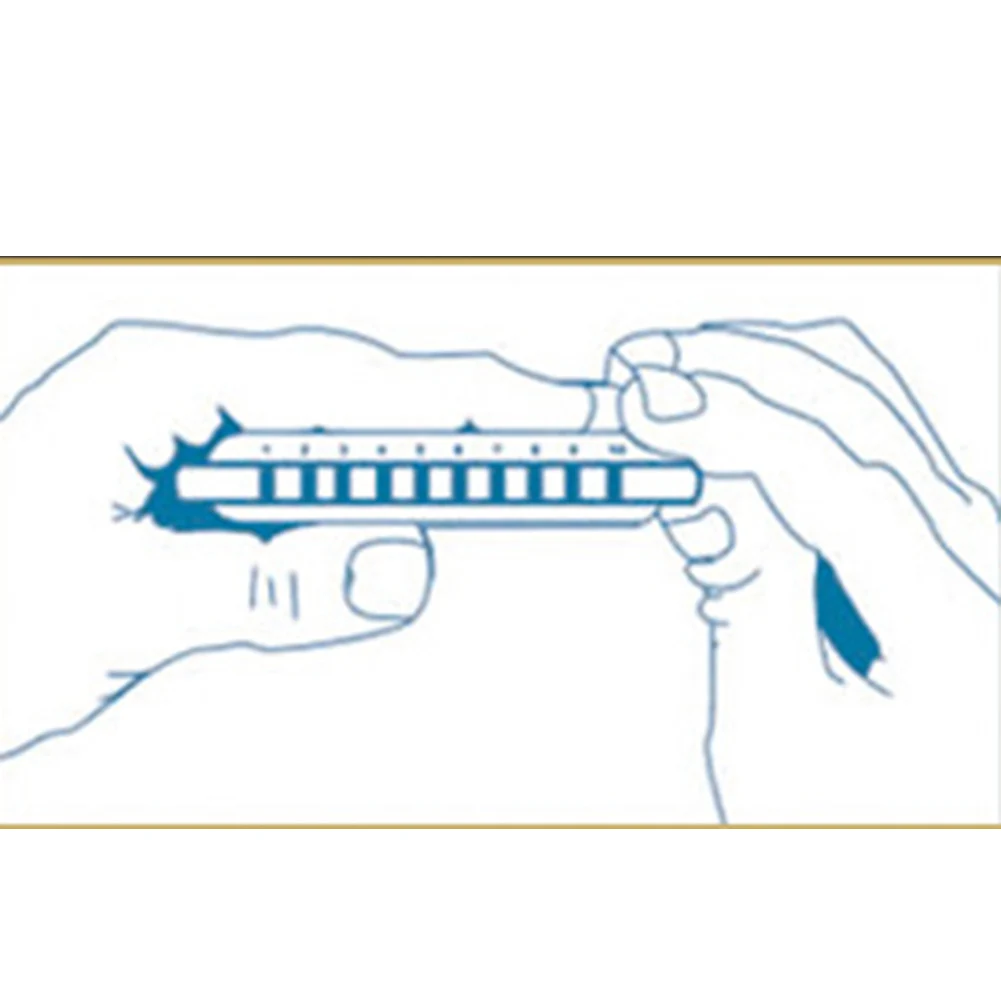 10 отверстий арфа диатонический Блюз губная гармоника C Ключ Губная гармошка для детей взрослых диатонический начинающих легко обучаемый инструмент Аксессуары