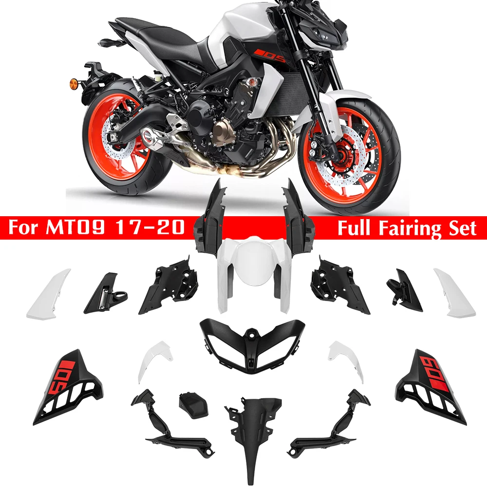 

Обтекатели MT09 для литья под давлением, корпус для Yamaha для MT 09 FZ09 Φ 2017 2018 2019 2020 Окрашенный черный белый
