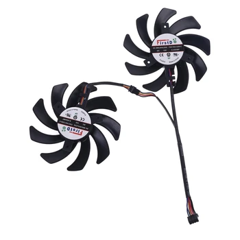 

2pcs 85mm 480/470 Graphics 4Pin 0.35A VGA Cooler Fan for XFX R9 390/390X 8G RX480 RX470 Video Card Cooling Fan