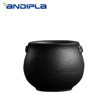 75 мл черный дзен грубая керамика чайный набор кунг-фу керамическая чашка винтажный чай в японском стиле церемония мастер чашка украшение дома подарок