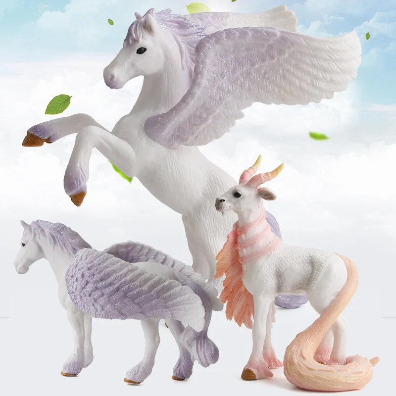 

Cross Border Model Toy Animal Model Pegasus Unicorn Model Toy Legend Pegasus Multi---