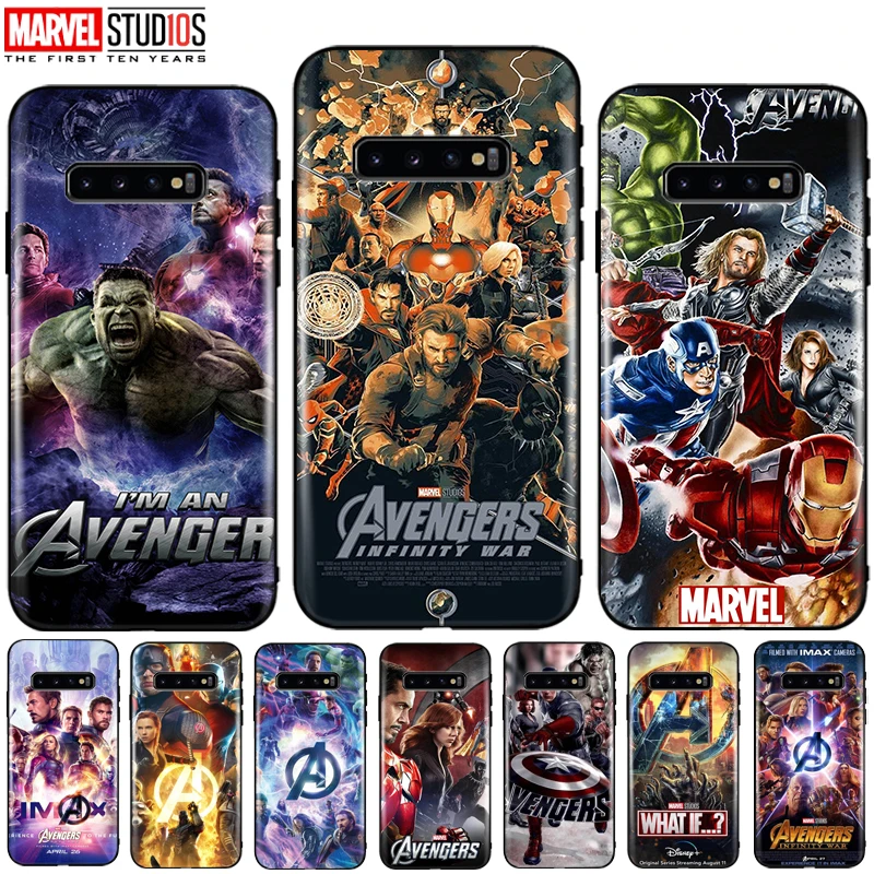 Чехол для телефона Samsung Galaxy S10 5G S10e Plus мягкий чехол с рисунком из комиксов Marvel