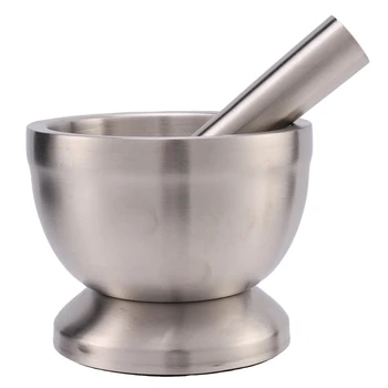 

Multi - Function 304 Stainless Steel Solid Garlic Rammer Household Manual Garlic Stone Mortar Grinding Machi