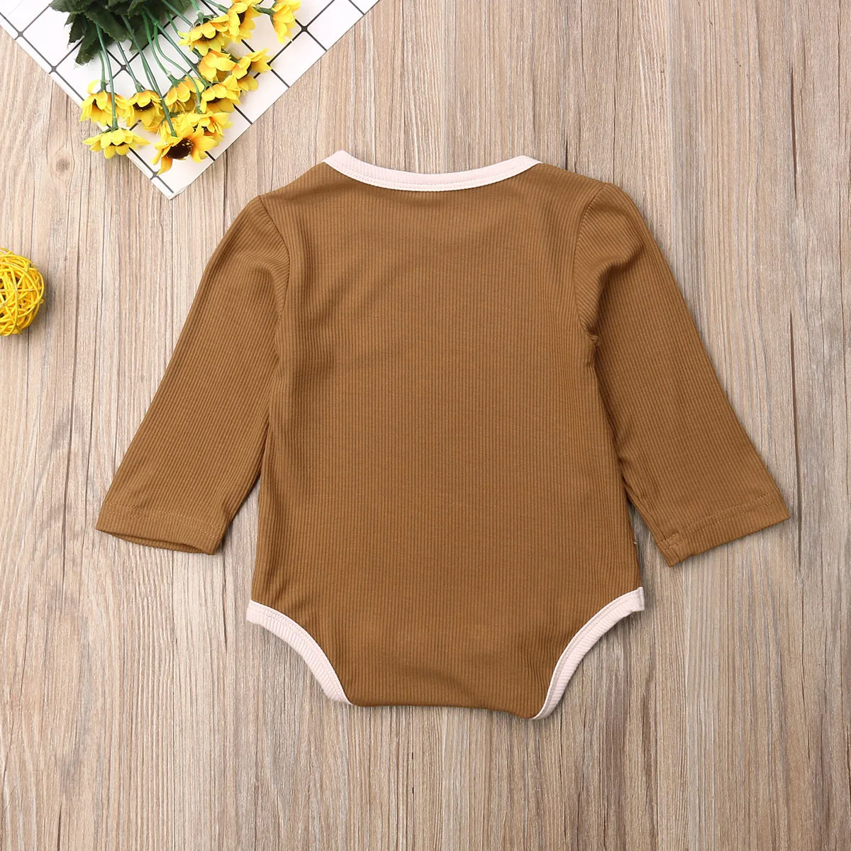 Pudcoco/боди для новорожденных мальчиков и девочек с длинными рукавами, однотонная детская одежда, детский цельный комбинезон одежды снаряжение