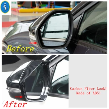 

Rearview Mirror Rain Shade Rainproof Mirror Eyebrow Cover Trim Kit For Ford Explorer 2020 2021 Carbon Fiber Look Exterior Refit