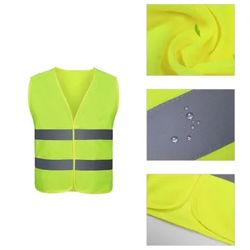 

Car Reflective Clothing for Safety Traffic Safety Vest Yellow Visibility High Visibility Outdoor For Running Cycling Sports Vest