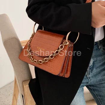 

Stone pattern Square Tote bag 2020 Fashion New High quality Soft PU Leather Women's Designer Handbag Shoulder Messenger Bag