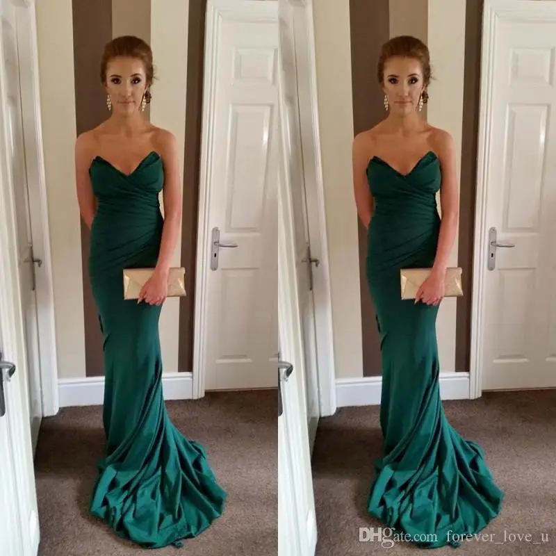 

2019 robe de soiree abiye gece elbisesi Formal Dress Evening dresses for Party Sweetheart Ruched Fitted Long Prom evening dress