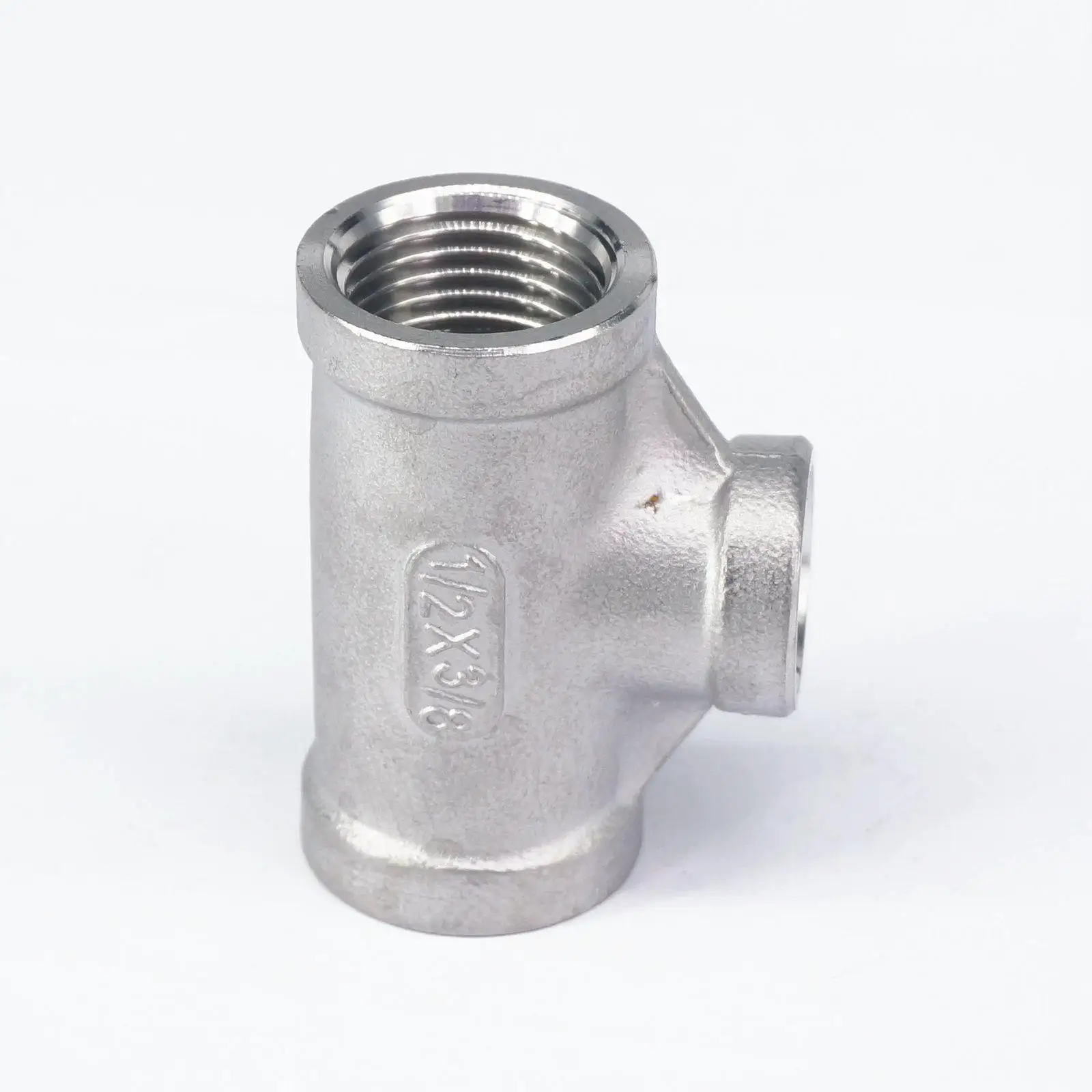 1/2 &quotBSP до 3/8&quot BSP Женская резьба 304 Нержавеющая тройник 3 ходовой соединитель