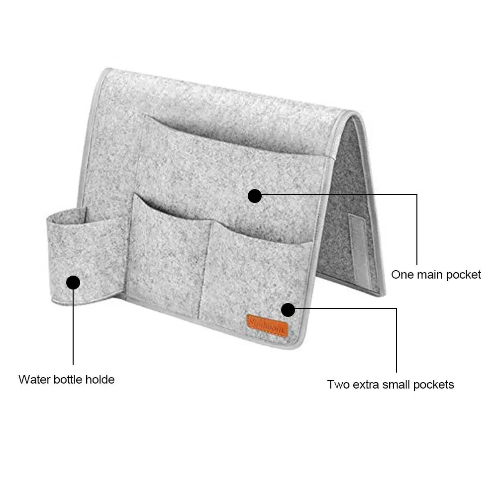 Новейший горячий фетр Прикроватный карман Caddy органайзер для хранения кровать настольная сумка диван ТВ дистанционный держатель сумки для хранения