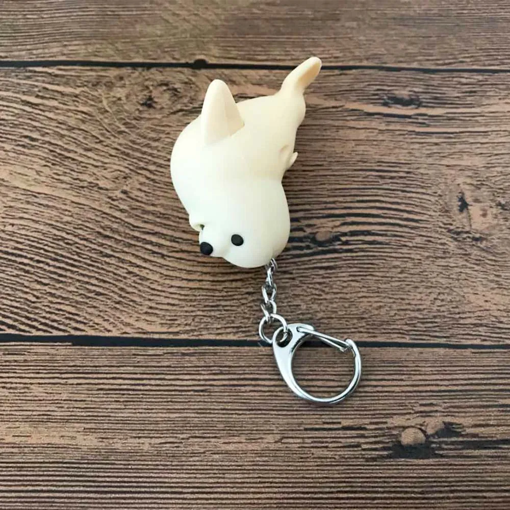 Cute Mini Elephant Shape LED Flashlight Key Chains Bag Pendant Accessories