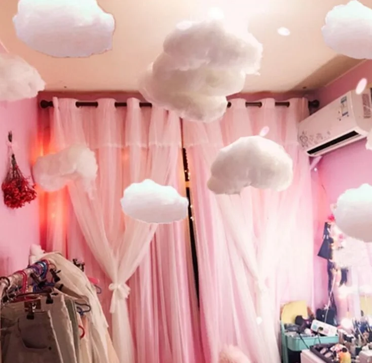 Детские наклейки, украшение для детской комнаты, аксессуары для детской комнаты, настенные подвесные наклейки с облаками