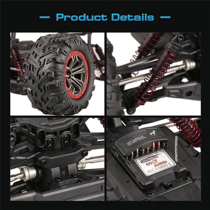 XINLEHONG 9125 1/10 2,4G 4WD 46 км/ч Высокая Скорость Радиоуправляемый гоночный автомобиль короткий курс грузовик Водонепроницаемый игрушки для детей, подарок на день рождения