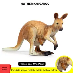 Имитация диких животных модель детских игрушек Имитация животных переноска-кенгуру декоративная фигурка для дома рабочего стола реквизит