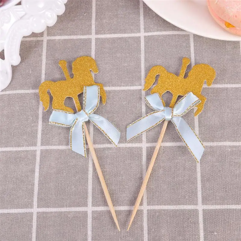 Party Decorations Birthday Party Supplies Cake Topper Cake Decorations Cake Toppers 20Pcs Lovely Shape Glitter Dessert Topper Delicate Cupcake Cupcakess Party Bithday Decoration