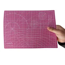 1 pçs a4 tapete de corte rosa reparação automática faca esteira diy artesanal retalhos almofada desktop mouse papelaria escritório pvc almofada(China)