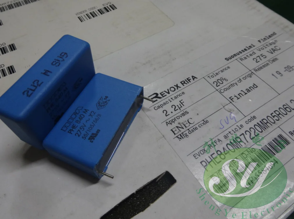 50 шт. RIFA PHE840MR7220MR 2,2 мкФ/275Vac 2 u2f 225 самый популярный пленочный конденсатор 38 мм