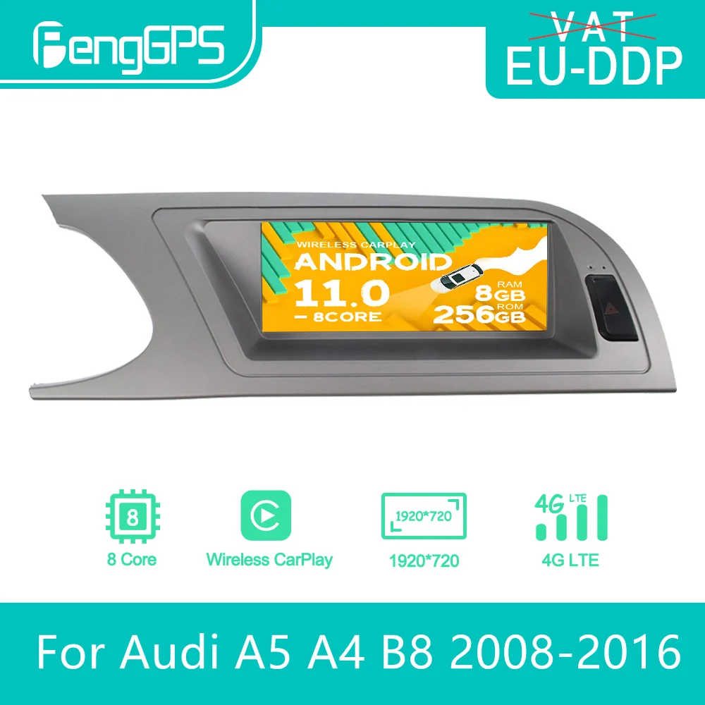 Android Radio For Audi A5 A4 B8 A4l S4 Rs4 2008 2016 Car Stereo