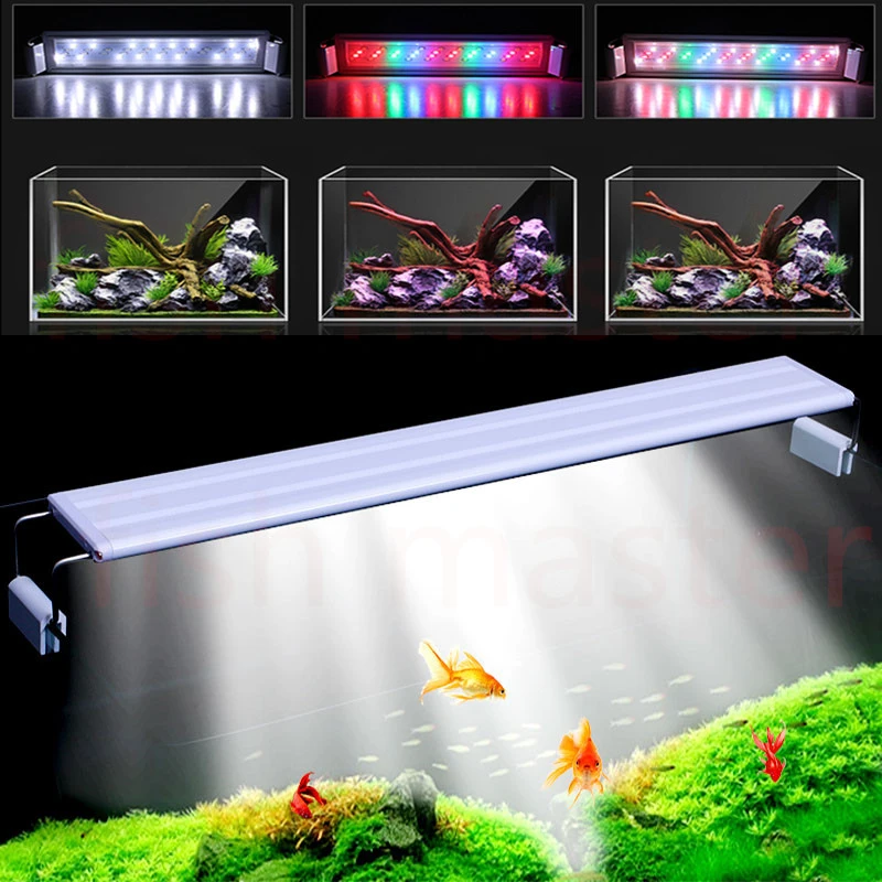 aquarium accessories Plants Growing Lights Fish Tank Lights Small Clip Lights Aquarium Irradiation Accessories LED Light Decoration Lamp spongebob aquarium classic