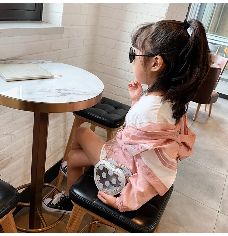 KID'S Messenger Bag Korean-style Trend Transparent Accessories Bag Fashion Casual Adorable Baby Versatile Chain Shoulder Ba